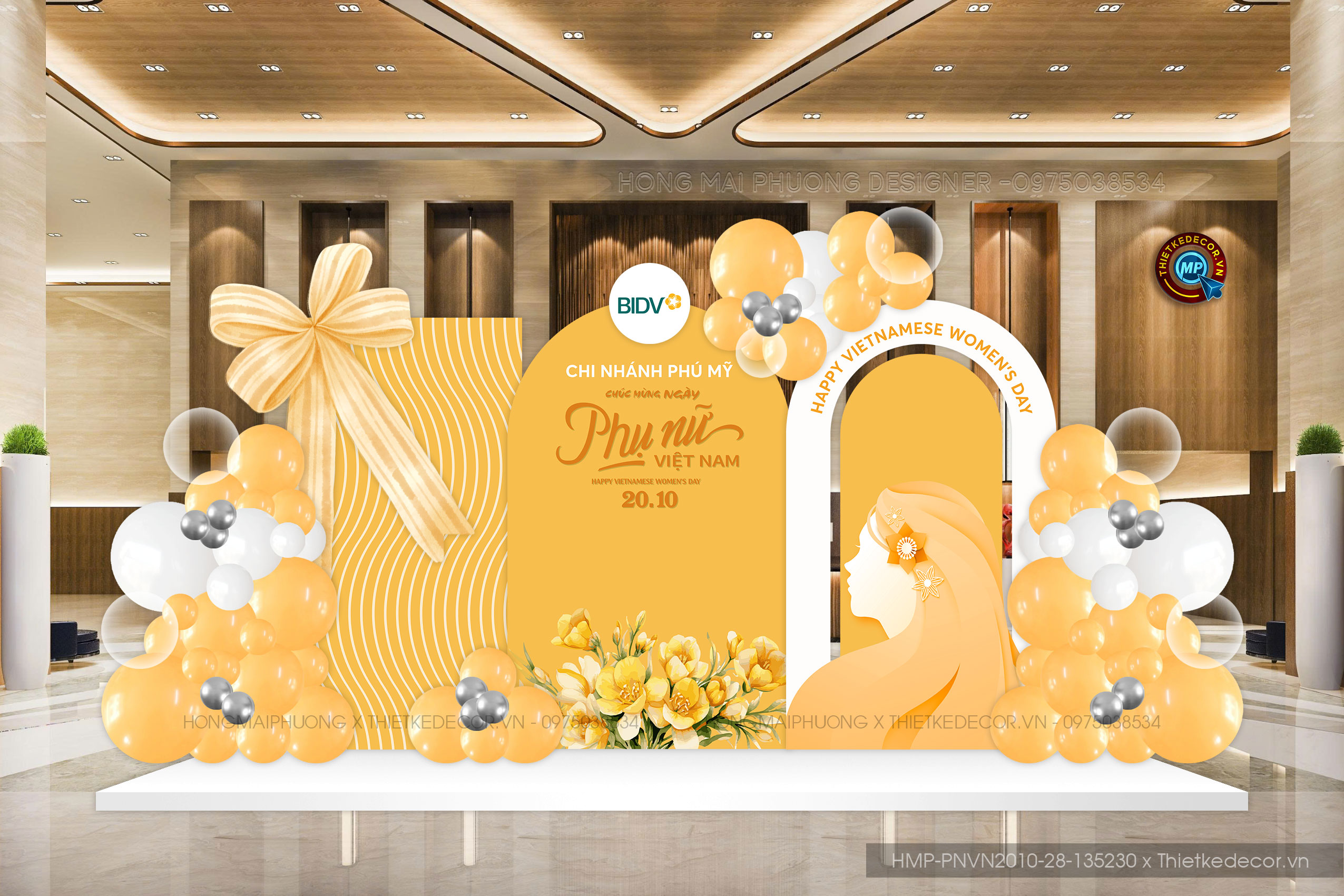 Backdrop PNVN 2010 tone vàng